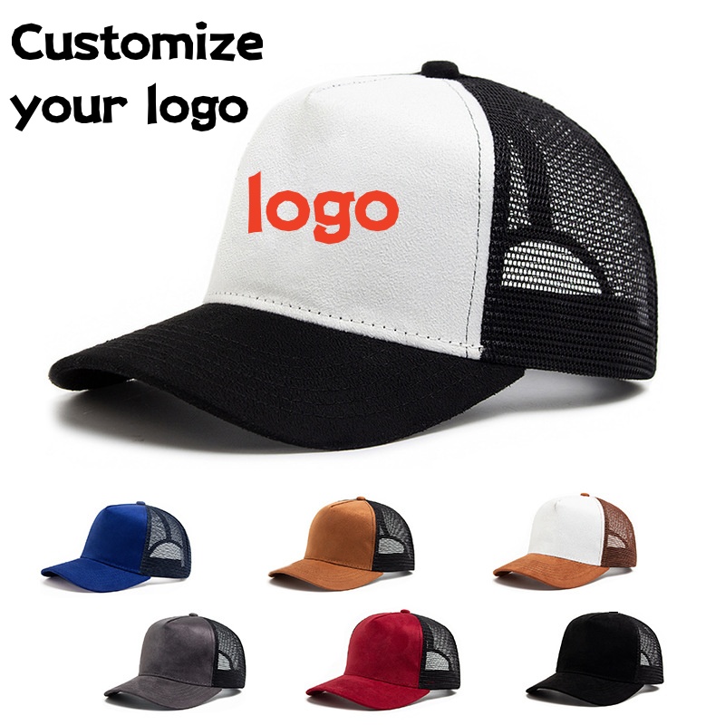 Trucker Cap Mesh - カスタムプリントロゴ入り新作サマーメッシュ野球帽スナップバックキャップカジュアル通気性男女兼用ストリートヒップホップトラッカーキャップ