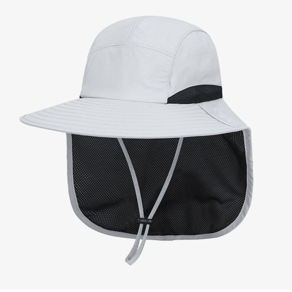 Bucket Hat Cotton - ファッションワイドブリムアウトドアサンハット調節可能なUV保護フィッシャーマンキャップネックフラップ付き速乾性バケットキャップ女性用