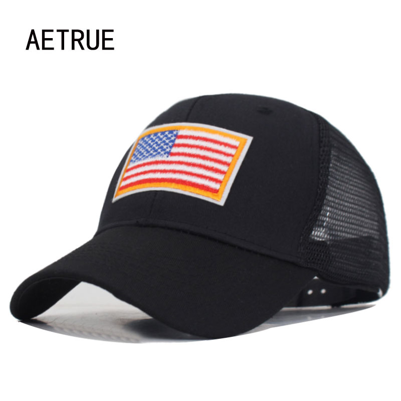 Golf Cap Dad - AETRUE 高品質米国旗野球キャップ男性女性イーグルお父さん帽子男性用骨屋外カジュアル太陽ゴルフトラック運転手スナップバックキャップ