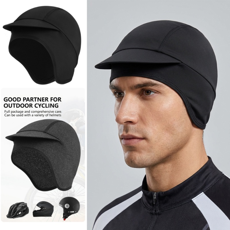 Skull Cap Helmet Liner - オートバイサイクリングヘルメットライナーヘッドラップキャップ速乾性通気性メッシュランニングスポーツビーニースカルハットハイキング汗吸収帽子
