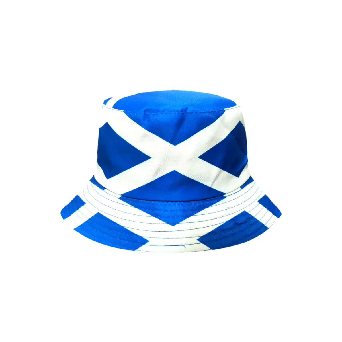 Bucket Hat Cotton - 2026年スコットランドホットセールサッカーカップフラッグプリントバケットハットフットボールキャップパターン印刷可能