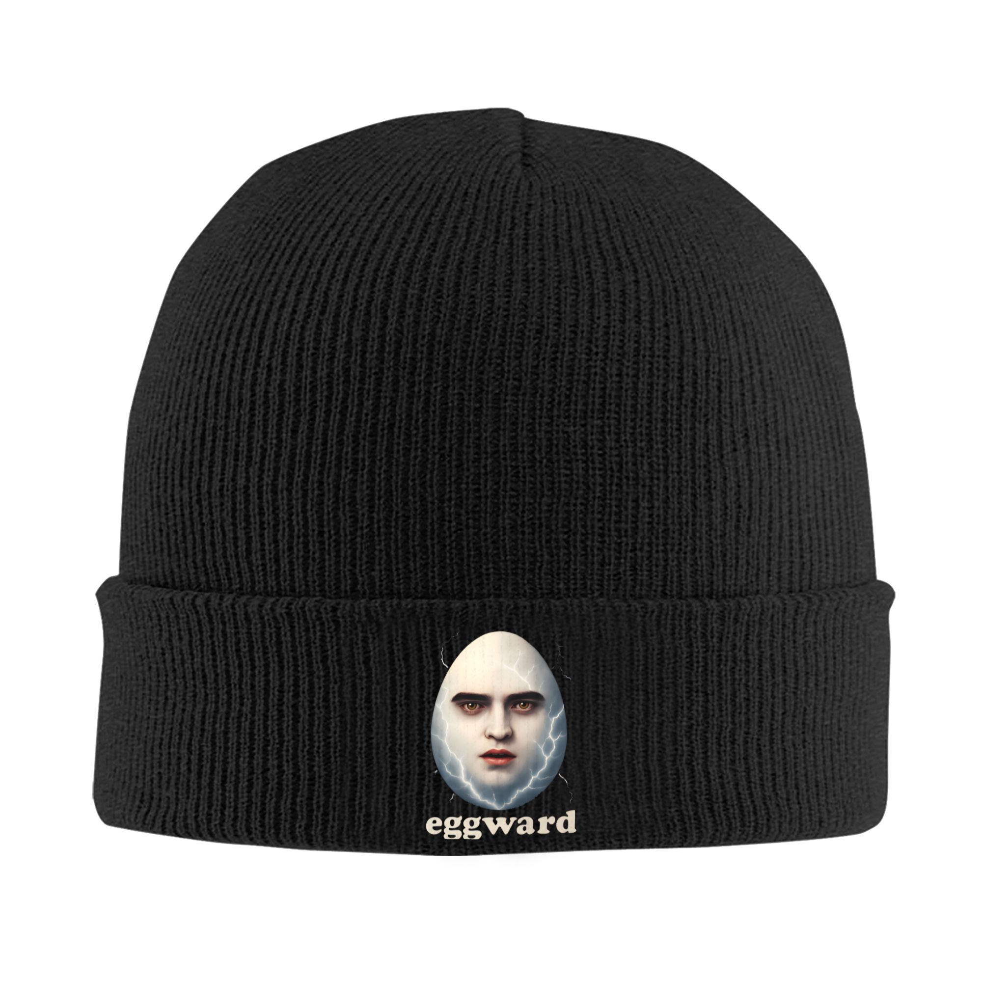 Beanie Cuffed Knit - Eggward Silly Meme パロディエッグエドワード リブニット カフ付きビーニー