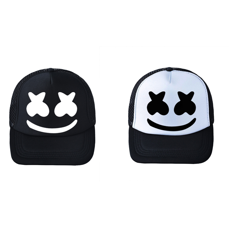 Trucker Cap Mesh - DJ ヒップポップ帽子マシュメロコスプレ野球帽サンシェード調節可能なメッシュ帽子通気性大人のトラック運転手ユニセックスパーティー