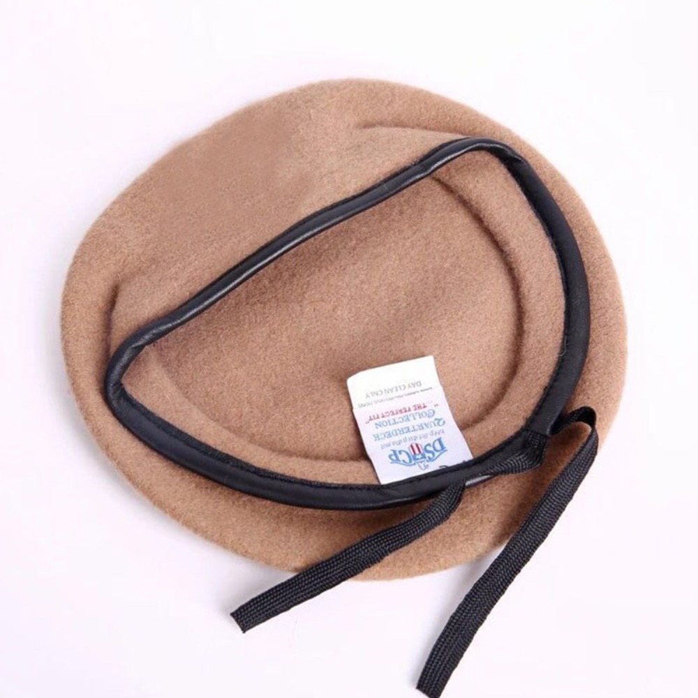 Beret French Wool - 新しいユニセックスユニフォームキャップ女性男性ウールベレ帽フレンチスタイルソルジャーハット