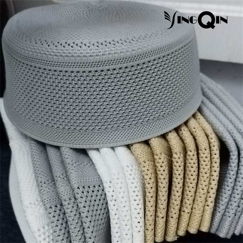 Snapback Hat Flat - 男性用ムスリムキャップ、スカルプリントの祈りの帽子、フラットトップニットメッシュクフィ、キッパ、イスラム教、サウジアラビア、ユダヤ教、夏用