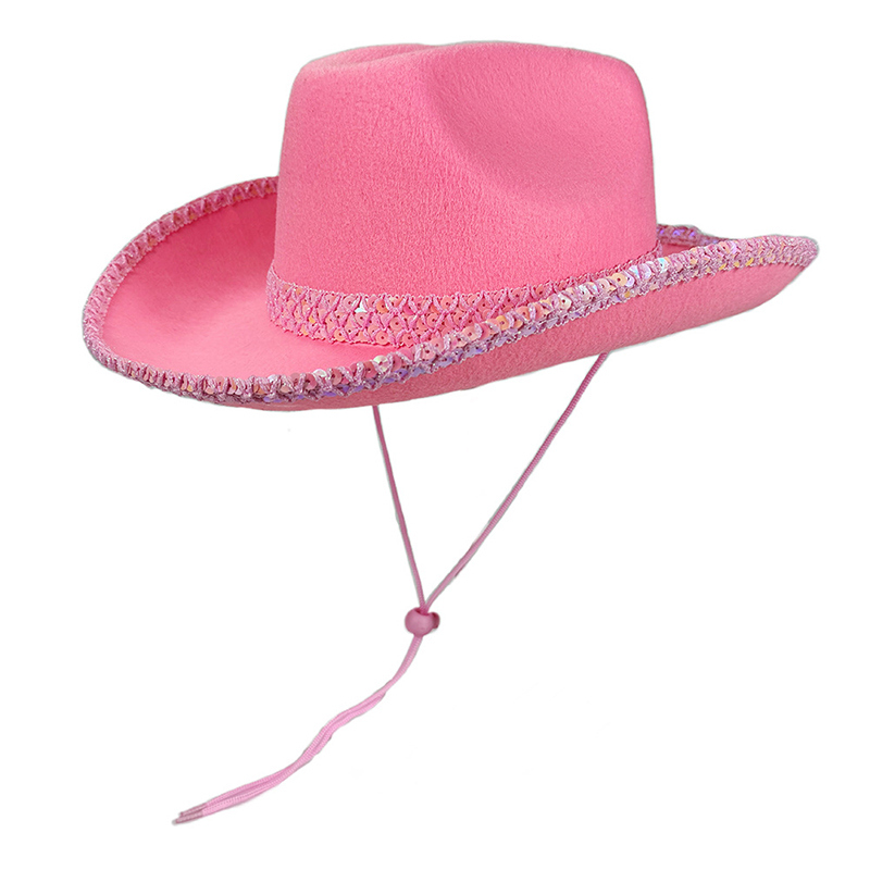Sun Hat Wide Brim - 女性男性スパンコールカウガールハットキラキラウエスタンキャップつば広サンハット屋外パーティーステージ用
