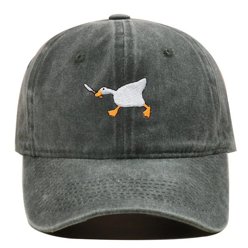 Dad Hat Cotton - 漫画刺繍入り面白いダークユーモアコットン通気性野球帽カジュアルストリートウェアウォッシュドダッドハット男女兼用調整可能