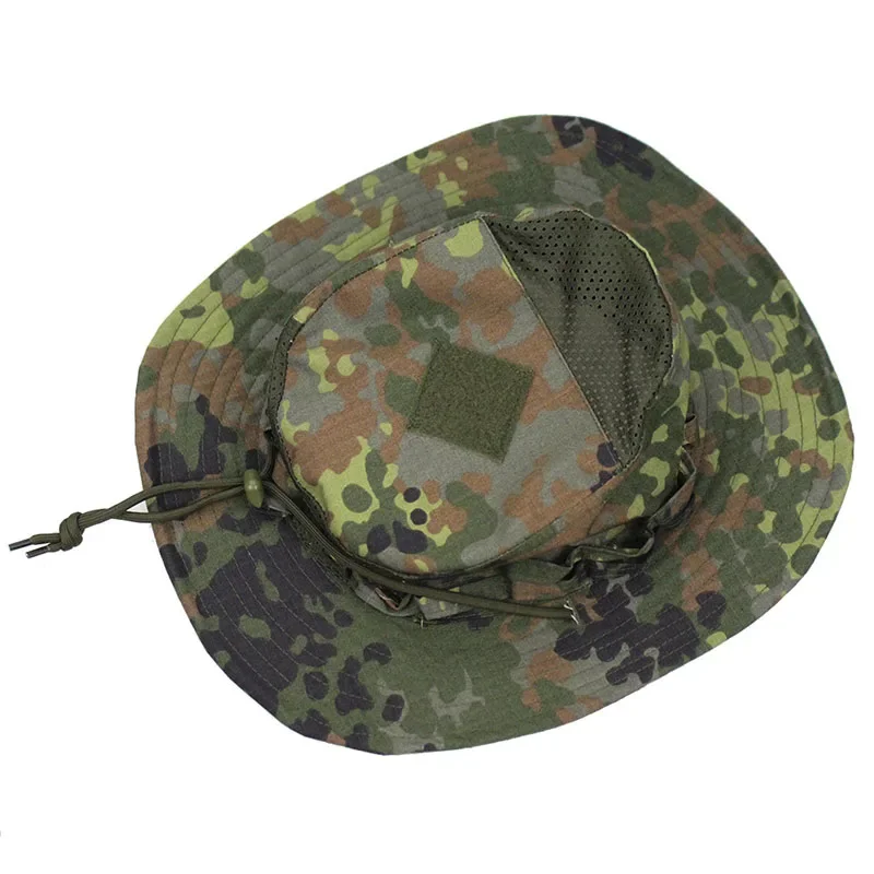 Boonie Hat Tactical - 新しい戦術迷彩ブーニーキャップハンティングワイドブリムハット男性用アウトドアスポーツ釣りハイキング日よけ帽子折りたたみ式ソフトハット