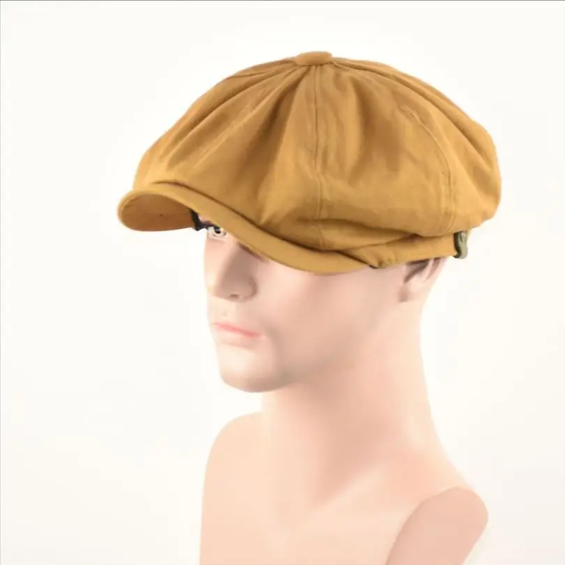 Newsboy Cap Ivy - プラスサイズ メンズ ニュースボーイ フラットキャップ 100% コットン