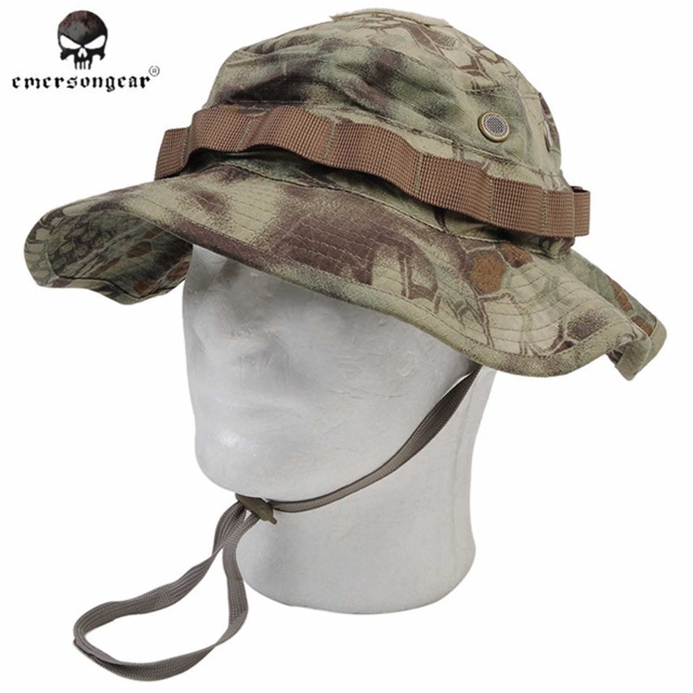 Boonie Hat Tactical - Emersongear-コンバットブーニーハット、タクティカルミリタリーハット、マンレーキem8737