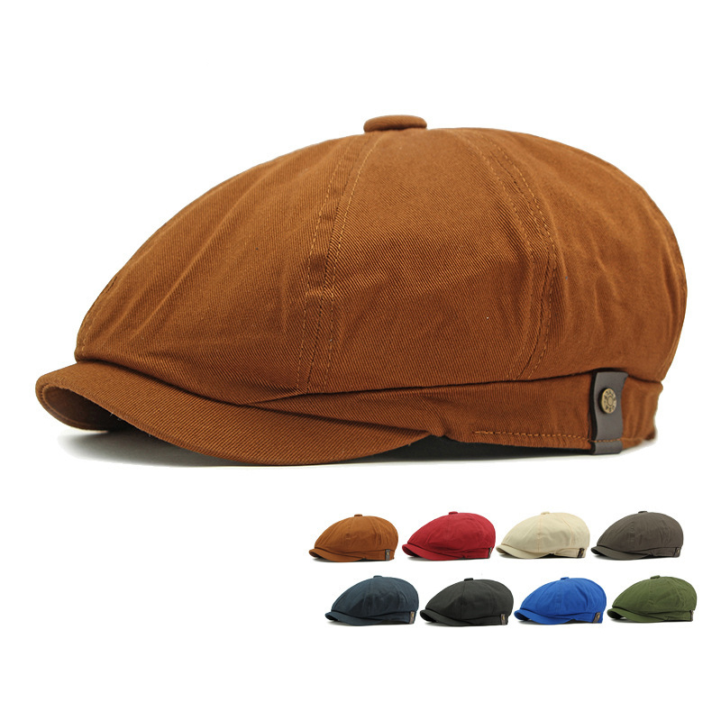 Newsboy Cap Ivy - ミストドーン ヴィンテージ コットン ニュースボーイ ベレー帽 八角形