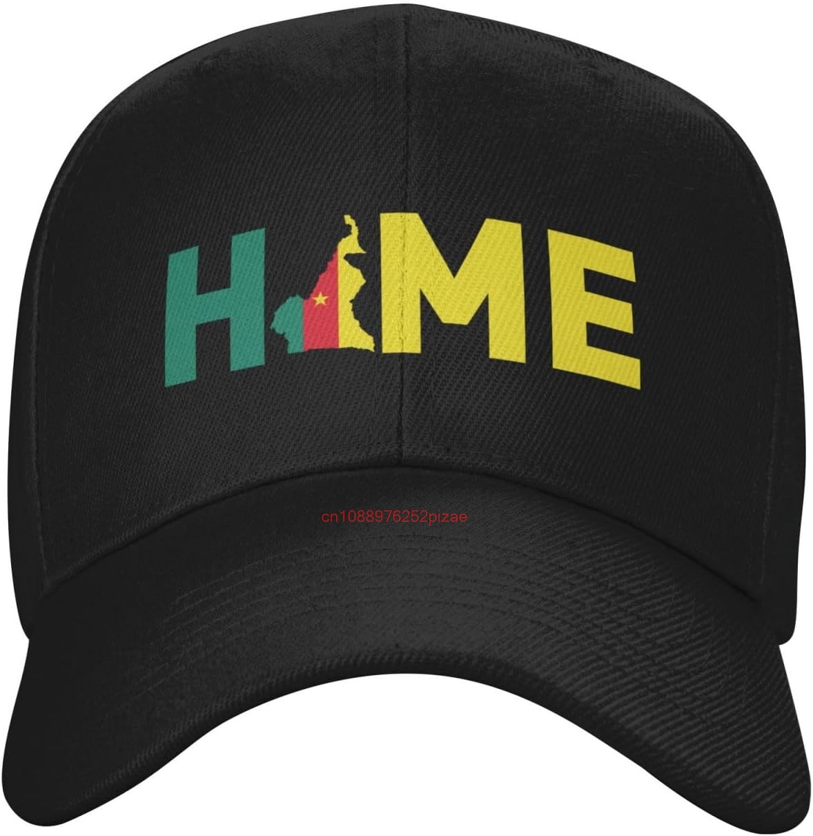 Golf Cap Dad - カメルーン地図はカメルーンの代表的な帽子です。ファッションキャスケット、ゴルフ、お父さん帽子、調節可能な野球帽、男性用、女性用。