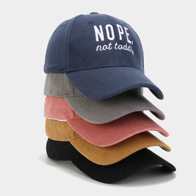 Dad Hat Cotton - Nope Not Today 刺繍入りソフトプラッシュベースボールキャップ 面白い個性調節可能 暖かいカジュアルダッドハット