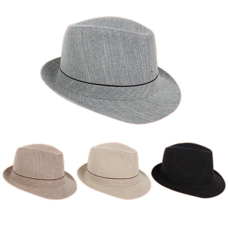 Fedora Hat Wool - 春 & 秋の男性 Fedoras トップジャズチェック柄帽子大人の山高帽クラシックバージョン帽子帽子