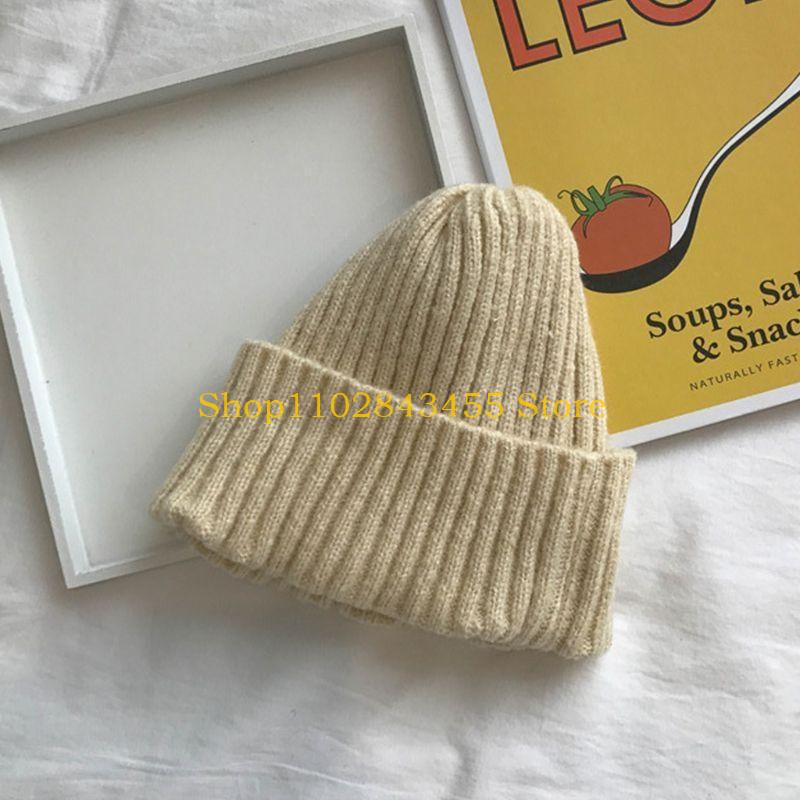 49MC ユニセックス冬リブニットビーニー帽子ソリッドキャン - Beanie Cuffed Knit のレビューと価格