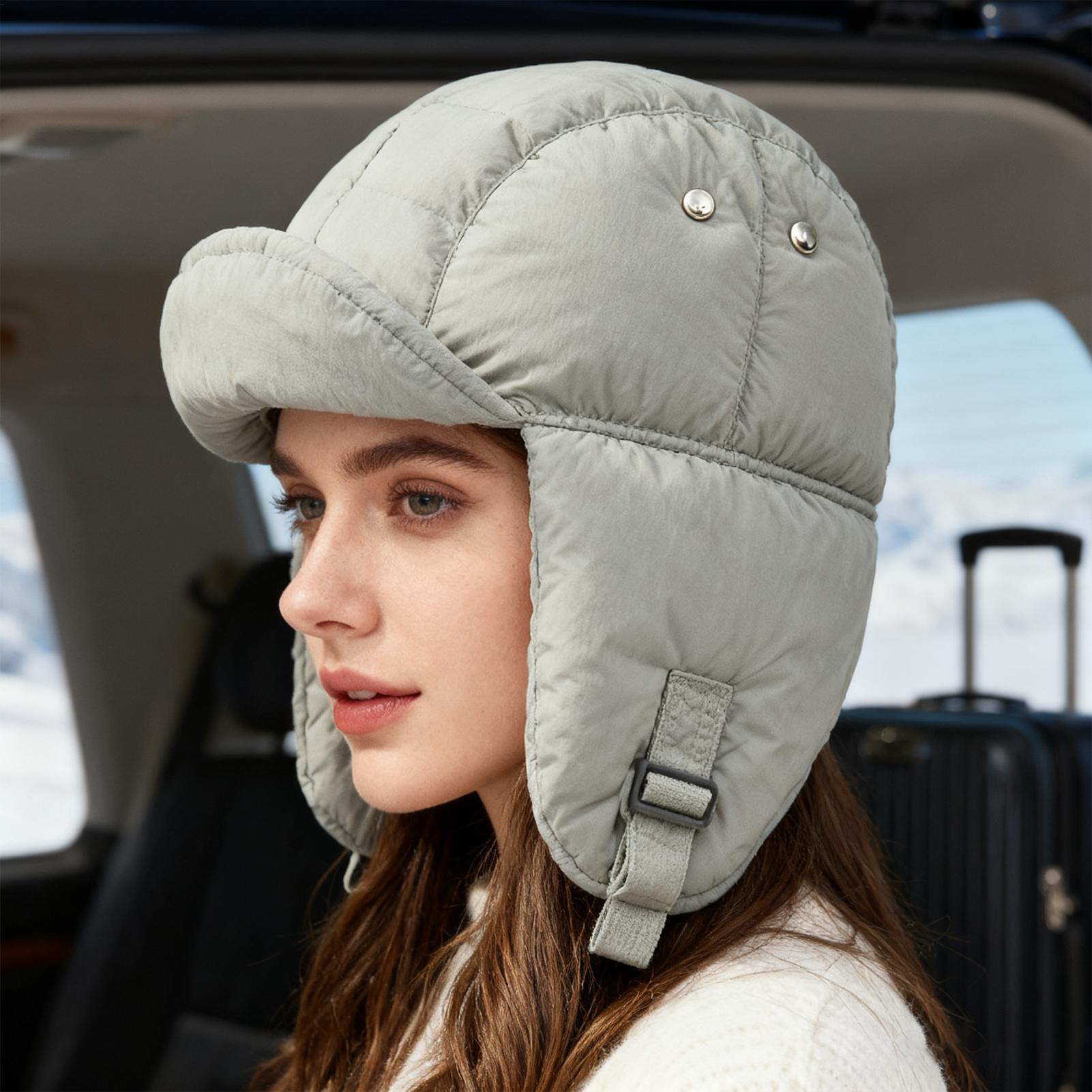 トラッパーハット 暖かい帽子 耳当て付き アウトドア用 暖か - Trapper Hat Ear Flap のレビューと価格