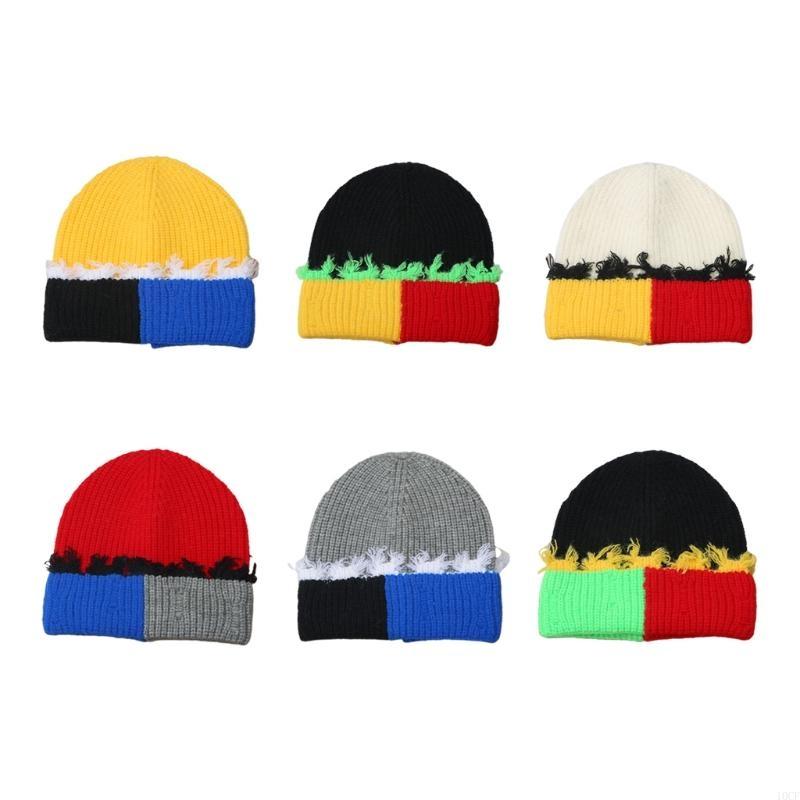 韓国語バージョンカラーマッチングニットカフスビーニー暖かい防 - Beanie Cuffed Knit のレビューと価格