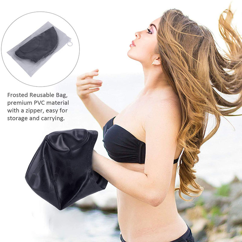 大人水泳キャップ男性女性シリコーンプールキャップ耳保護入浴帽 - Swim Hat Silicone のレビューと価格