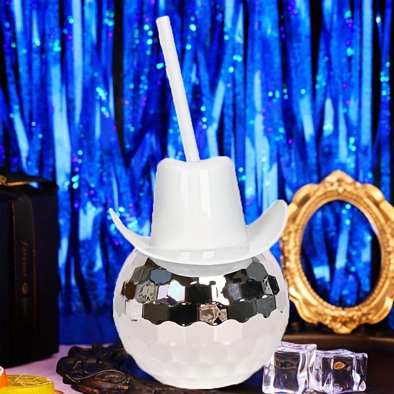 ディスコボールカウボーイハットタンブラー（ストロー付き）20 - Cowboy Hat Straw のレビューと価格