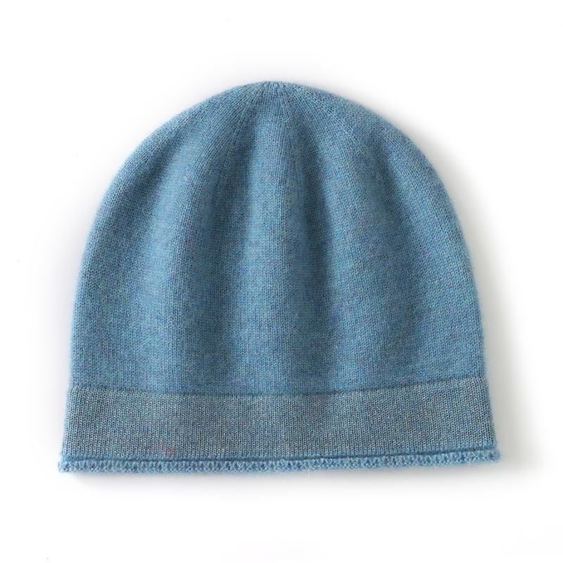 「ユニセックス 100% カシミア冬用ビーニー - 柔らかく - Beanie Cuffed Knit のレビューと価格