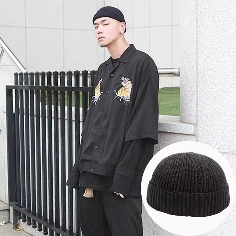冬暖かいユニセックスウールビーニーキャップ漁師帽子男性用ショ - Beanie Cuffed Knit のレビューと価格