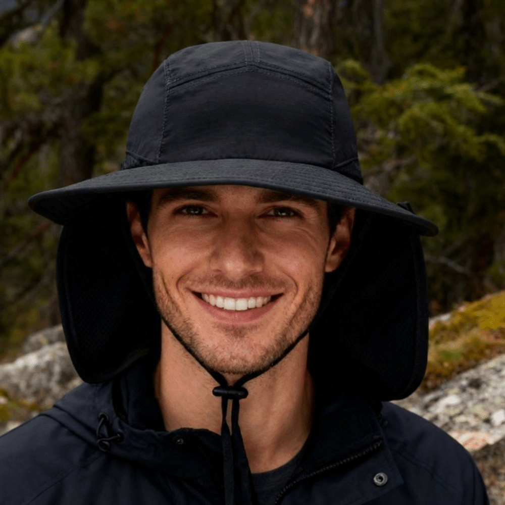 ファッションワイドブリムアウトドアサンハット調節可能なUV保 - Bucket Hat Cotton のレビューと価格