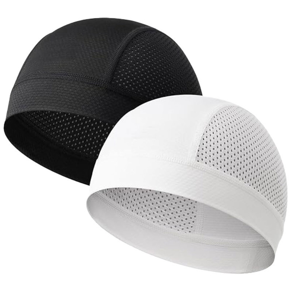 カジュアル薄型メッシュスカルビーニーキャップ速乾性日焼け防止 - Skull Cap Helmet Liner のレビューと価格