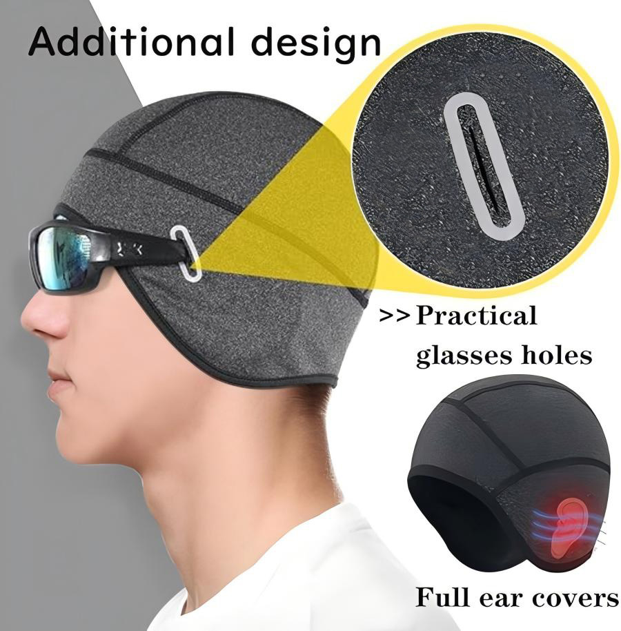 ユニセックス防風サーマルフリーススカルキャップ耳カバー付き暖 - Skull Cap Helmet Liner のレビューと価格
