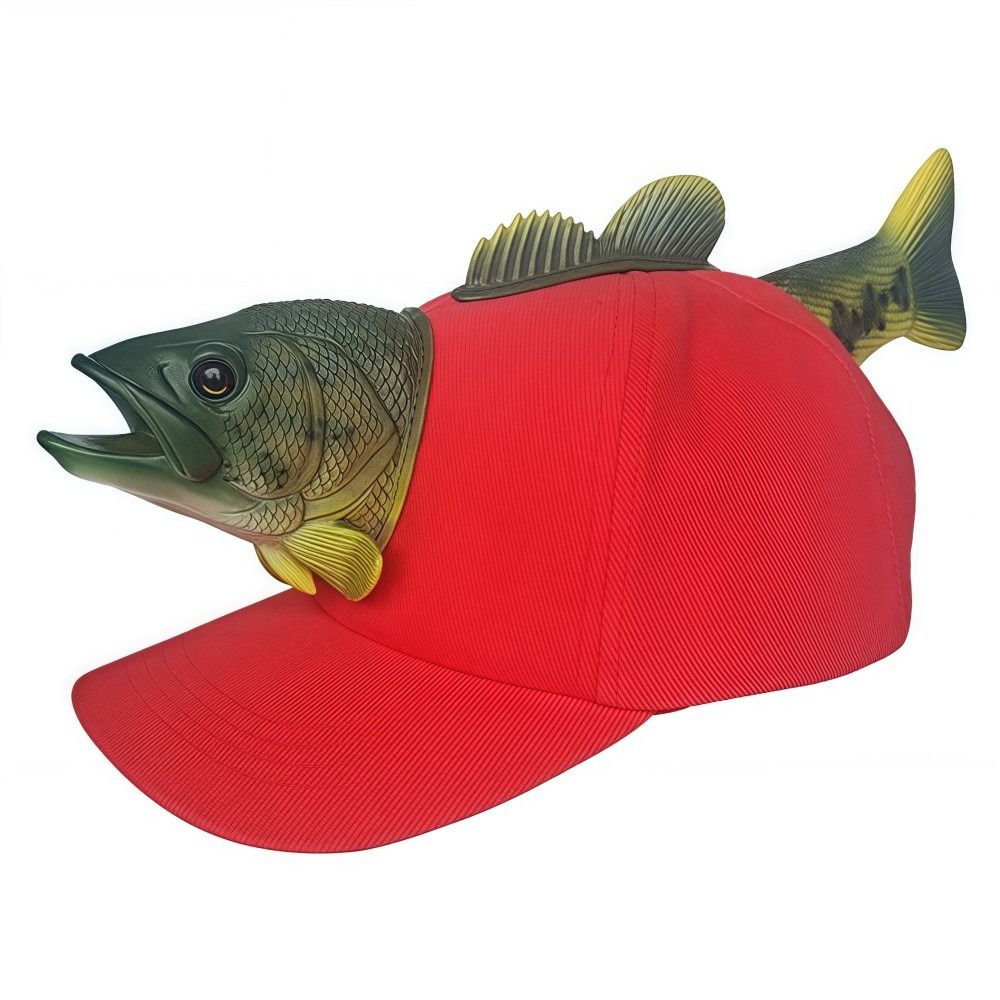 面白い 3D 魚動物トラック運転手帽子調節可能なフィットメッ - Trucker Cap Mesh のレビューと価格
