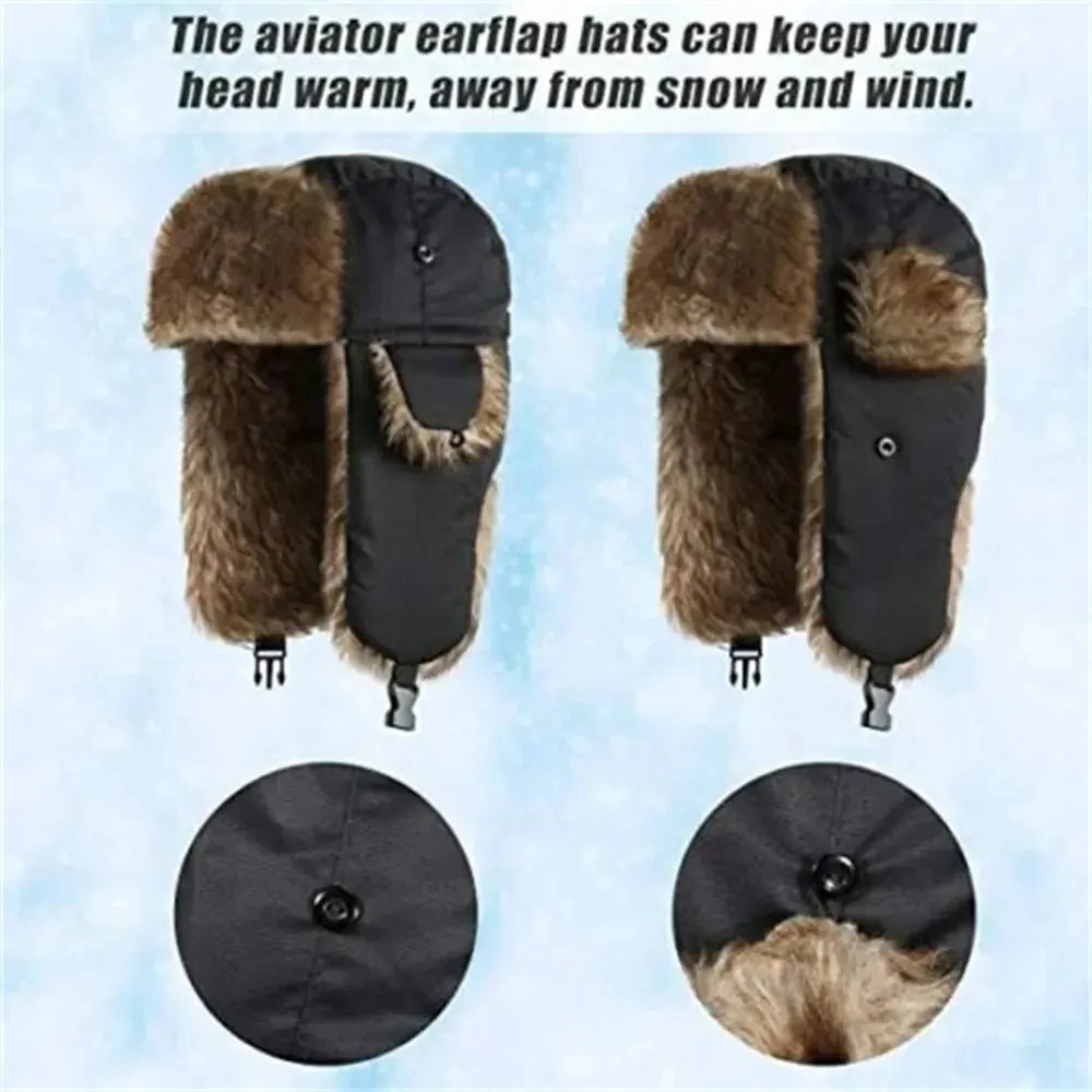 メンズウィンタートラッパーアビエイタートルーパーイヤーフラッ - Winter Trapper Hat のレビューと価格