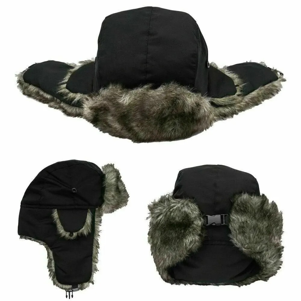 メンズウィンタートラッパーアビエイタートルーパーイヤーフラッ - Winter Trapper Hat のレビューと価格