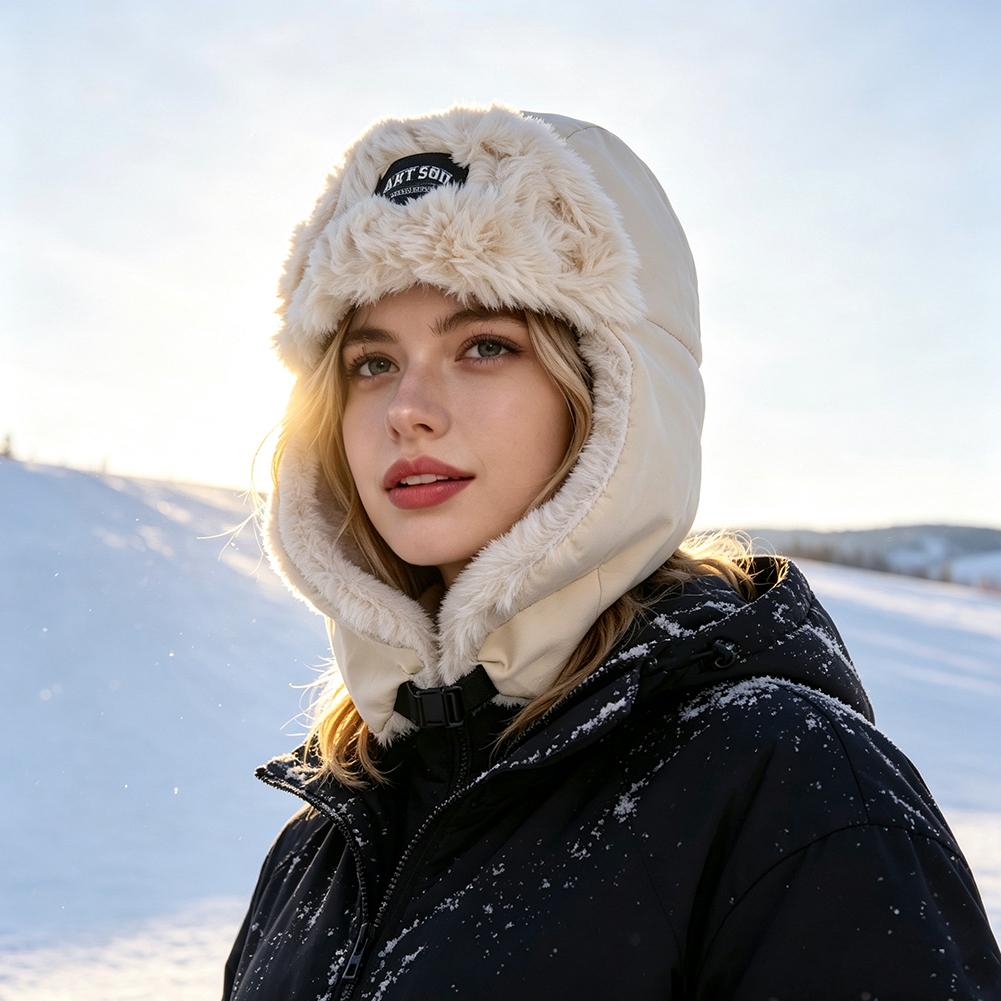 女性男性用コージーウィンターハット、フェイクファー耳当て付き - Trapper Hat Ear Flap のレビューと価格
