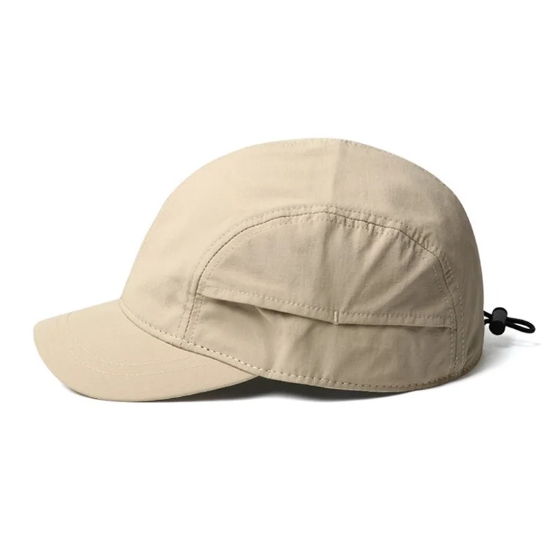 つばの短い無地の野球帽 軽量 速乾性 ポリエステル製 調節可 - Baseball Cap Structured のレビューと価格