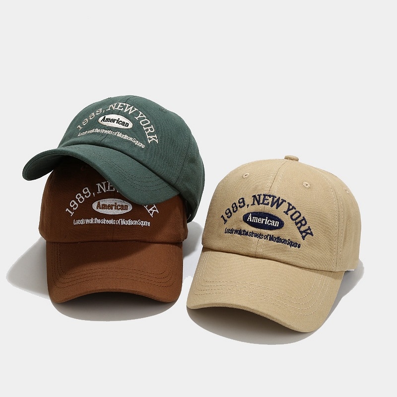 1989 ニューヨーク刺繍入り野球帽ウォッシュドコットン調節 - Dad Hat Cotton のレビューと価格