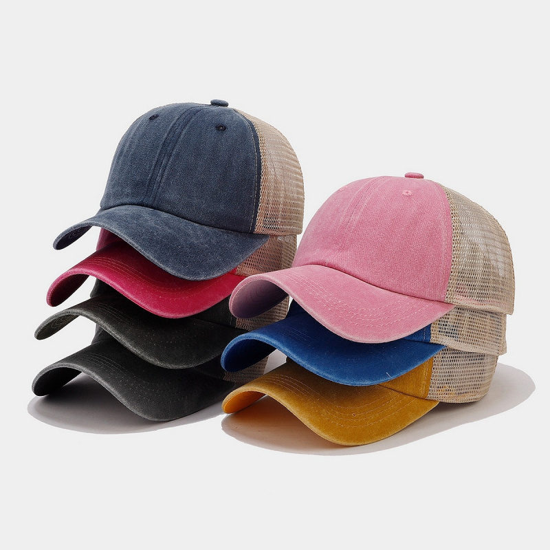 ヴィンテージウォッシュドデニムメッシュバックトラッカーハット - Trucker Cap Mesh のレビューと価格