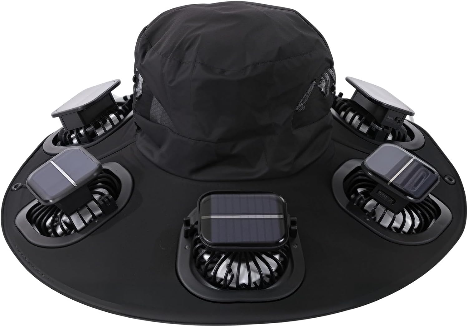 ホット6ファンソーラーファンハット通気性UVカットワイドブリ - Visor Sun Hat のレビューと価格