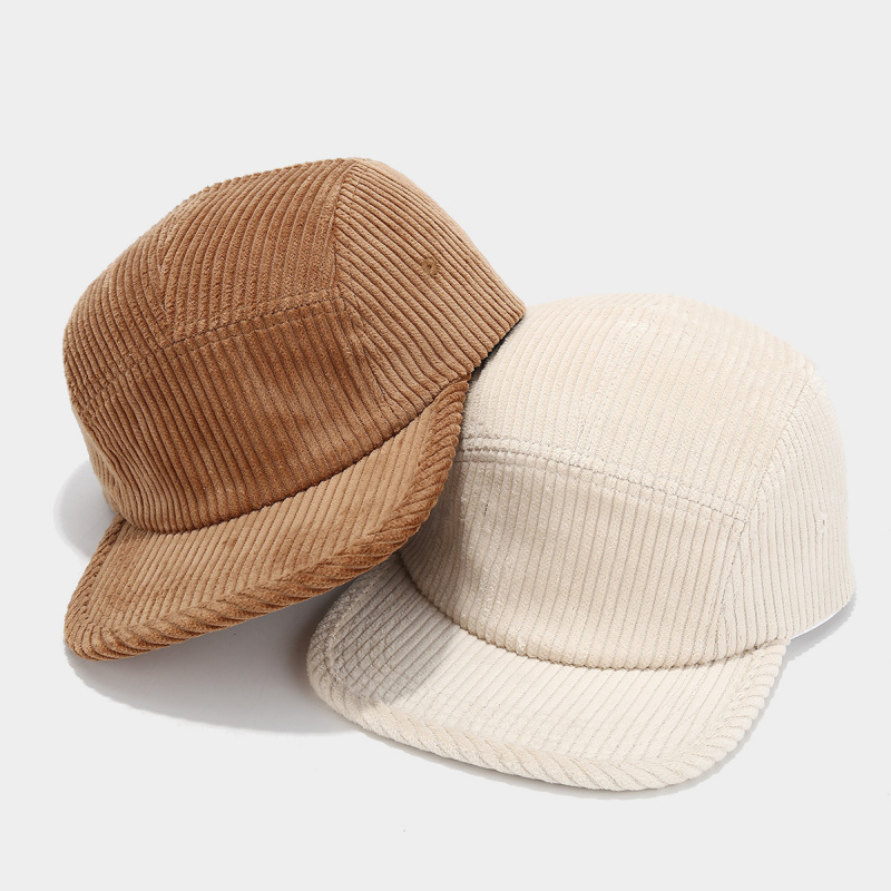 コーデュロイ5パネルキャンプキャップ、調節可能なユニセックス - Corduroy Cap 5 Panel のレビューと価格