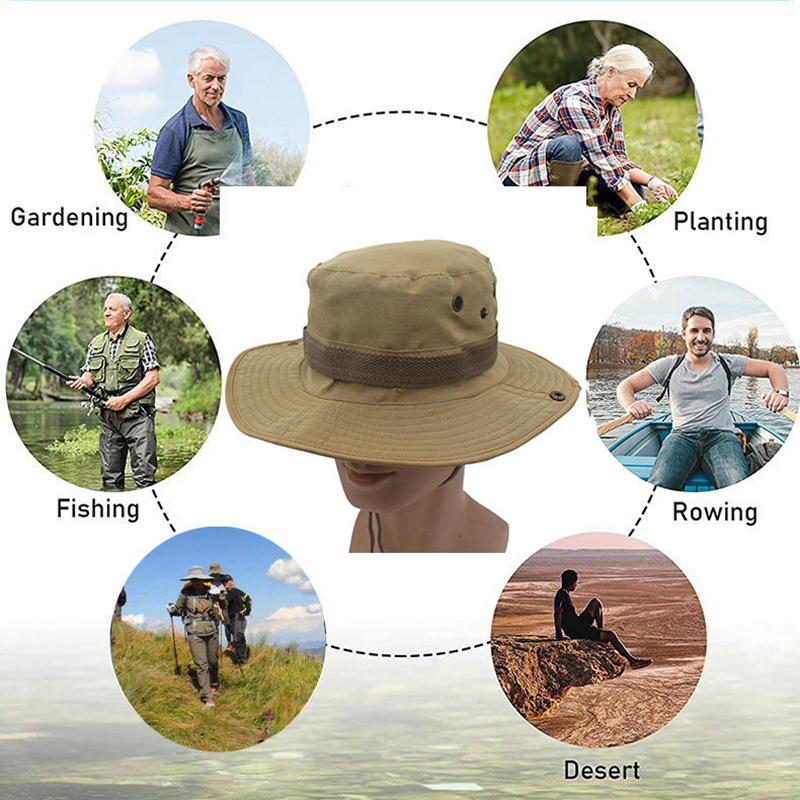 男性と女性のためのカモフラージュサンハット、戦術的なキャップ - Boonie Hat Tactical のレビューと価格