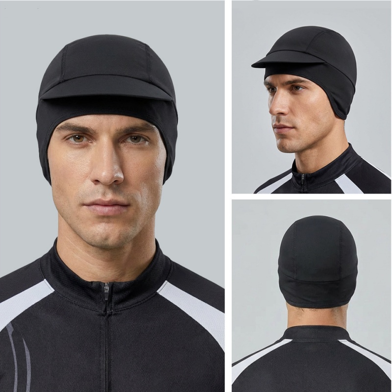 オートバイサイクリングヘルメットライナーヘッドラップキャップ - Skull Cap Helmet Liner のレビューと価格
