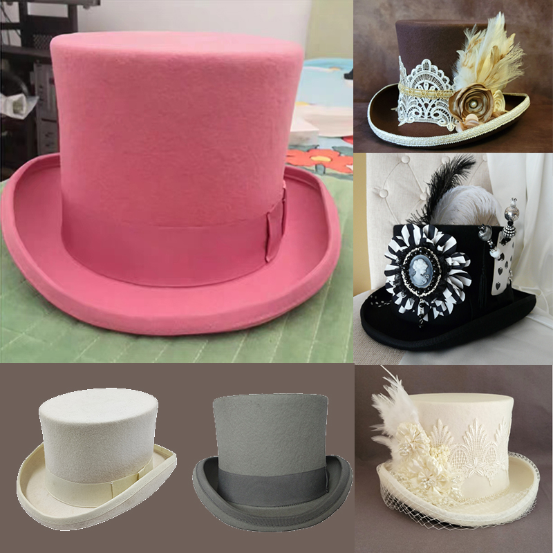 新しい男性帽子 100% ウールフェドーラ帽子ユニセックスト - Fedora Hat Wool のレビューと価格