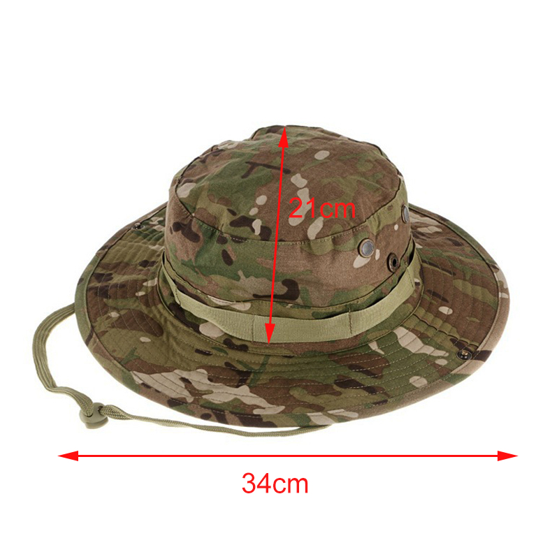 迷彩戦術ブーニー帽子キャンプ登山バケツスナイパー帽子男性屋外 - Boonie Hat Tactical のレビューと価格