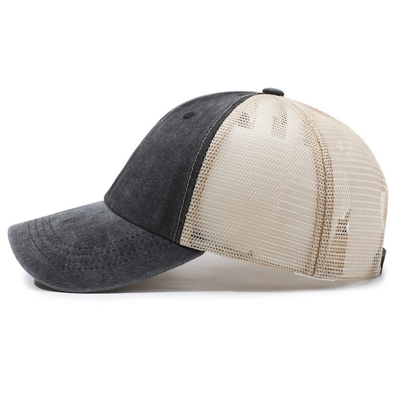 カスタムロゴ入りウォッシュドメッシュキャップ、通気性のある野 - Visor Sun Hat のレビューと価格