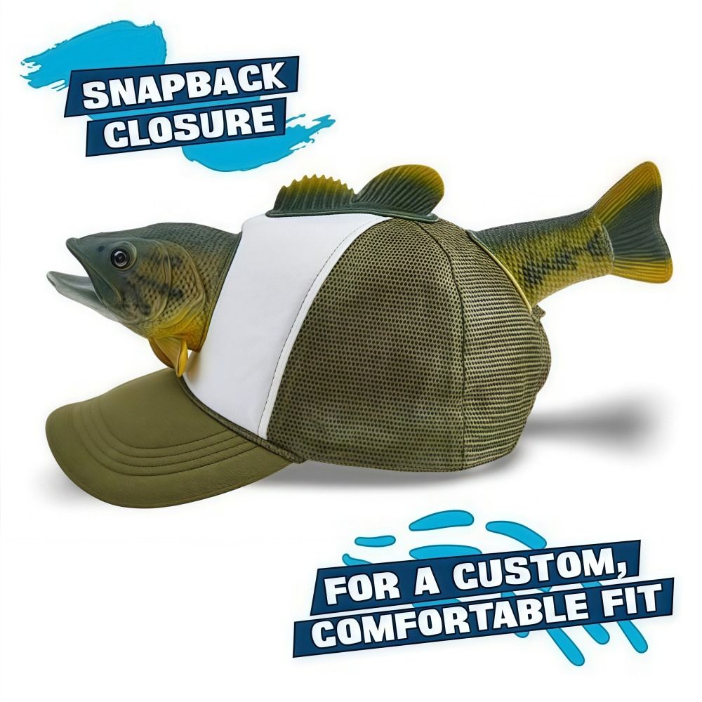 面白い 3D 魚動物トラック運転手帽子調節可能なフィットメッ - Trucker Cap Mesh のレビューと価格