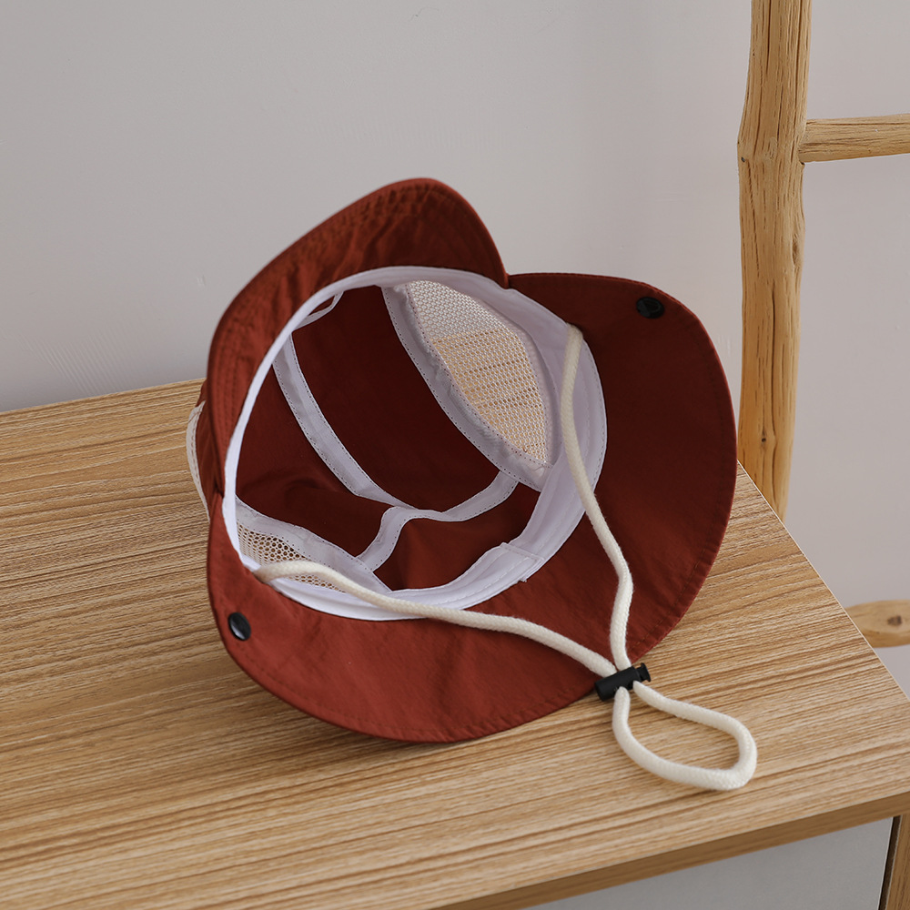 文字刺繍入りベビーサンハット 夏用メッシュ通気性ボーイズガー - Bucket Hat Cotton のレビューと価格