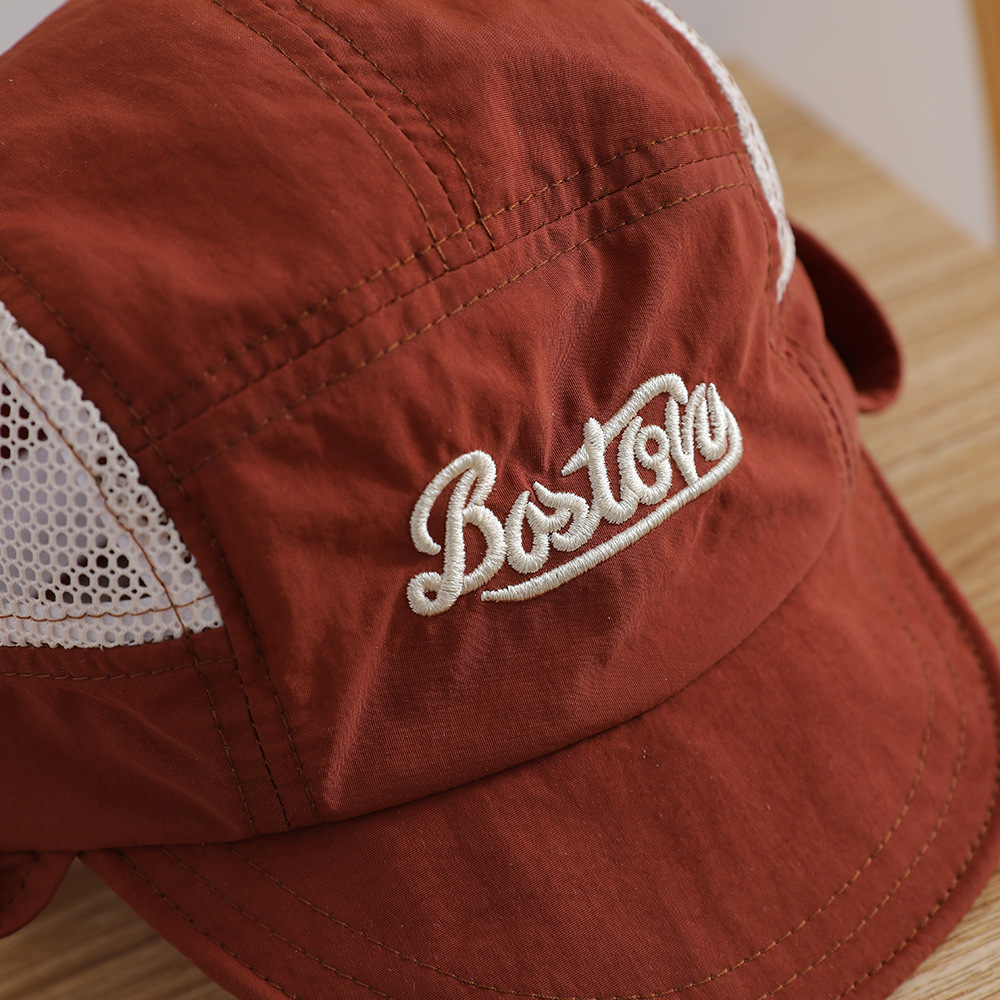 文字刺繍入りベビーサンハット 夏用メッシュ通気性ボーイズガー - Bucket Hat Cotton のレビューと価格