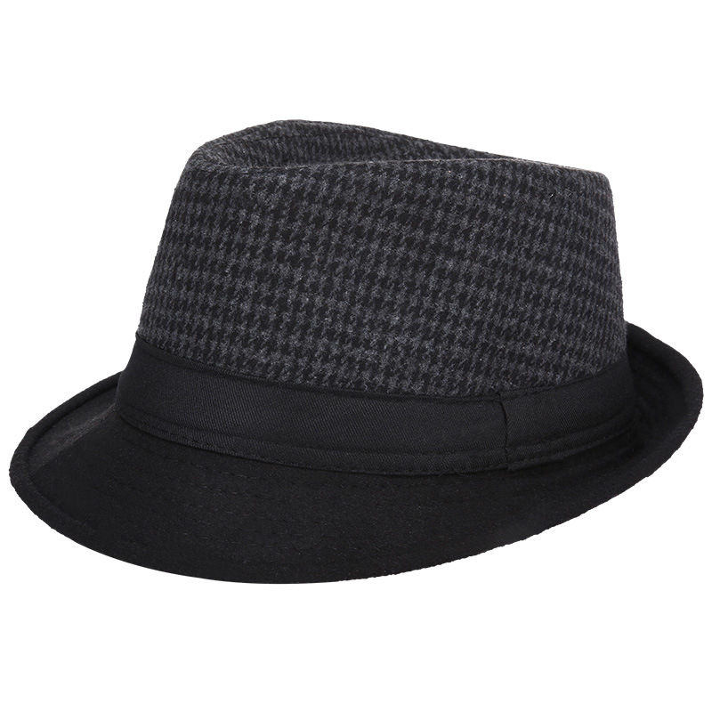 秋冬暖かいウール小さなフェドーラジャズハット男性用防寒デイリ - Fedora Hat Wool のレビューと価格