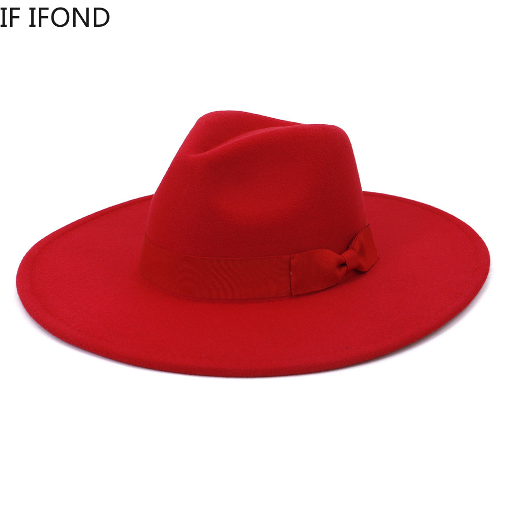女性用のつばの広い帽子,フェドーラ,レトロ,エレガント,結婚 - Fedora Hat Wool のレビューと価格