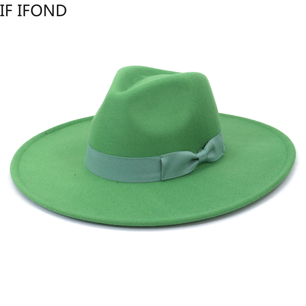 女性用のつばの広い帽子,フェドーラ,レトロ,エレガント,結婚 - Fedora Hat Wool のレビューと価格
