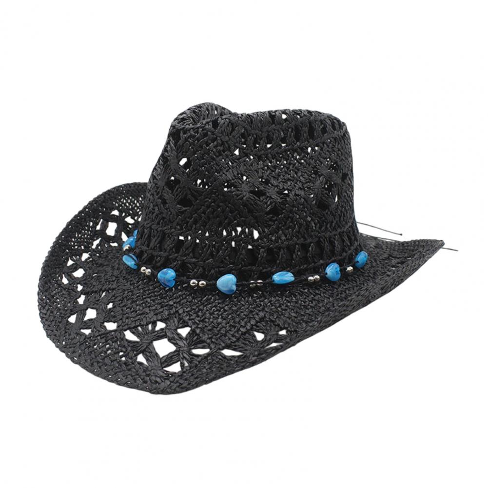 つば広カウボーイハット ウエスタンスタイル サンハット レデ - Cowboy Hat Straw のレビューと価格