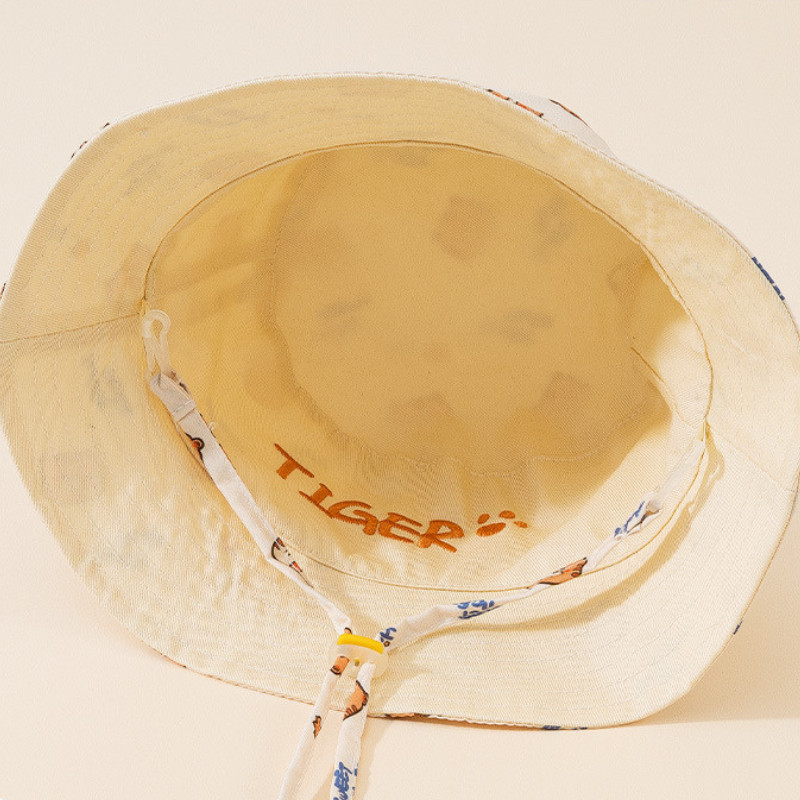 文字刺繍入りベビーバケットハット両面プリント幼児用ベビーボー - Bucket Hat Cotton のレビューと価格